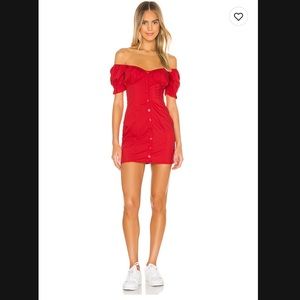 Revolve Superdown Gabbie Button Front Dress